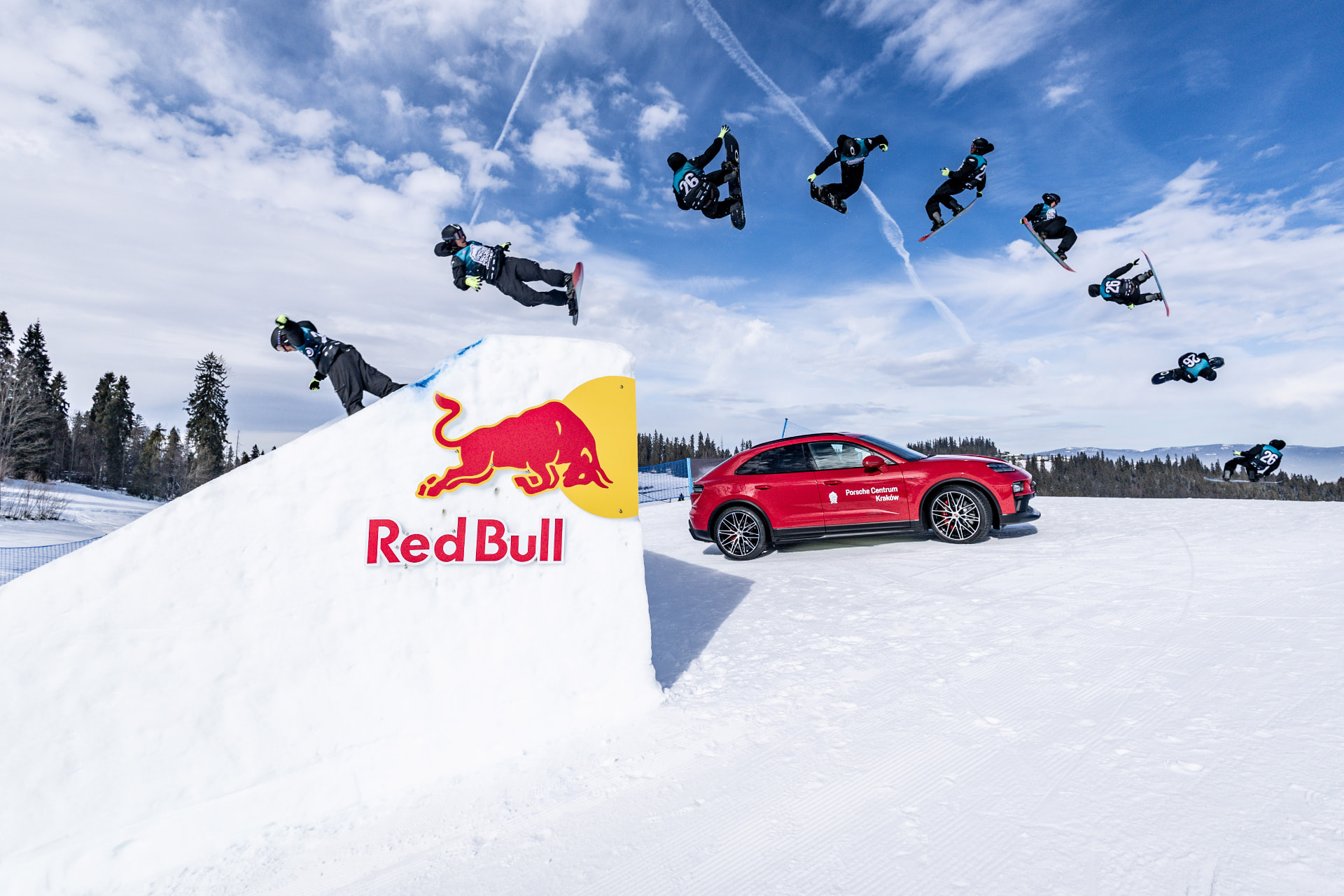 Sekwencja skoku snowboardzisty Big Air